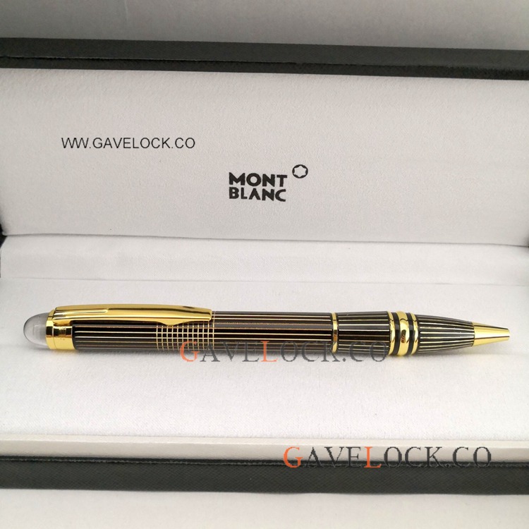 Mont blanc Starwalker Gold 'Stripped' Ballpoint Pen Cheap Montblanc Pens